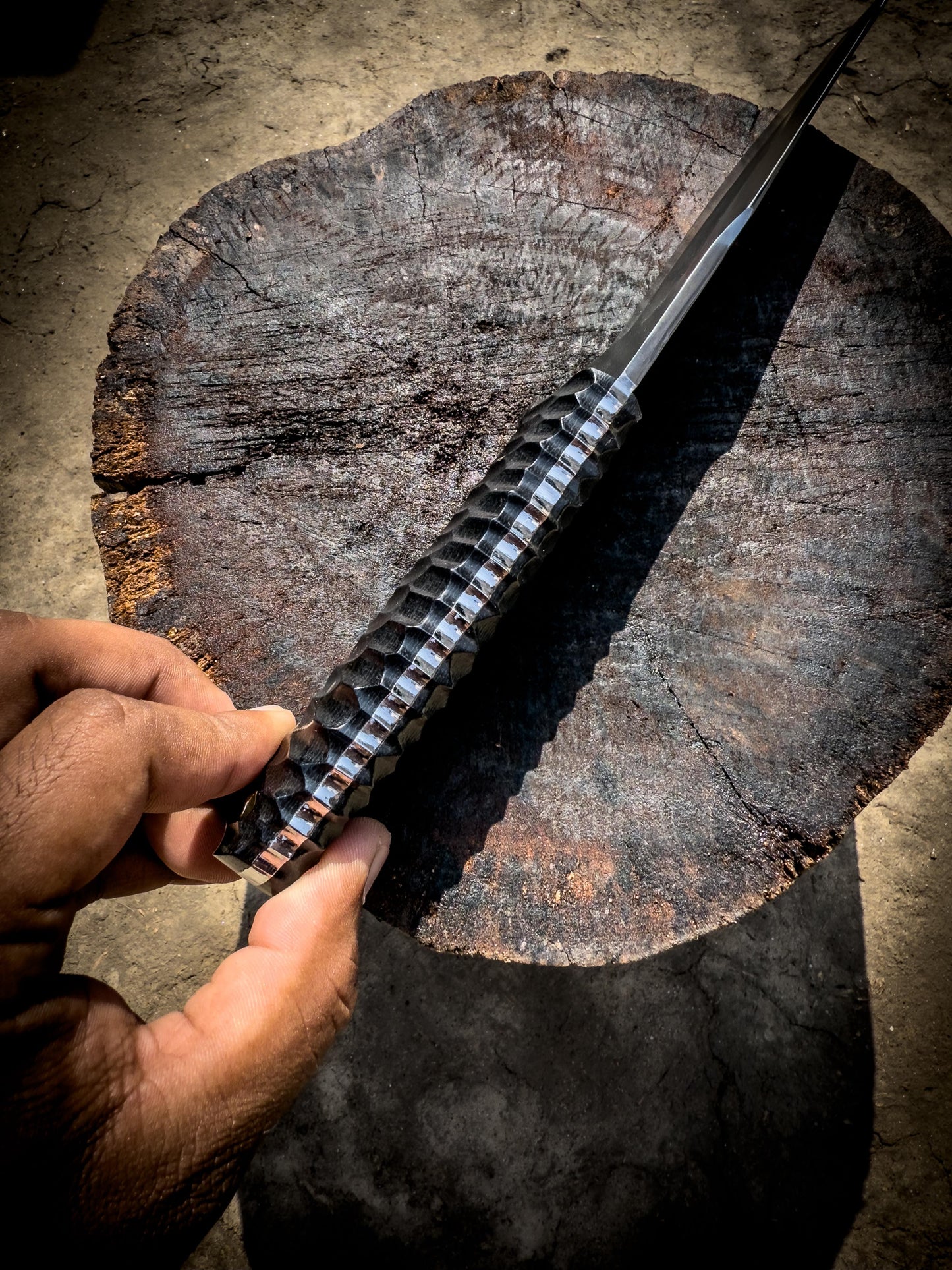 SCK-37 CUSTOM HANDMADE 3V STEEL HUNTING SURVIVAL KNIFE WITH G10 SHEATH HANDLE WITH PURE LEATHER SHEATH