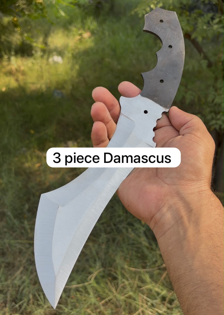 SCK-00 CUSTOM HANDMADE 12 KNIVES 6 IN STEEL AND 6 IN DAMASCUS STEEL