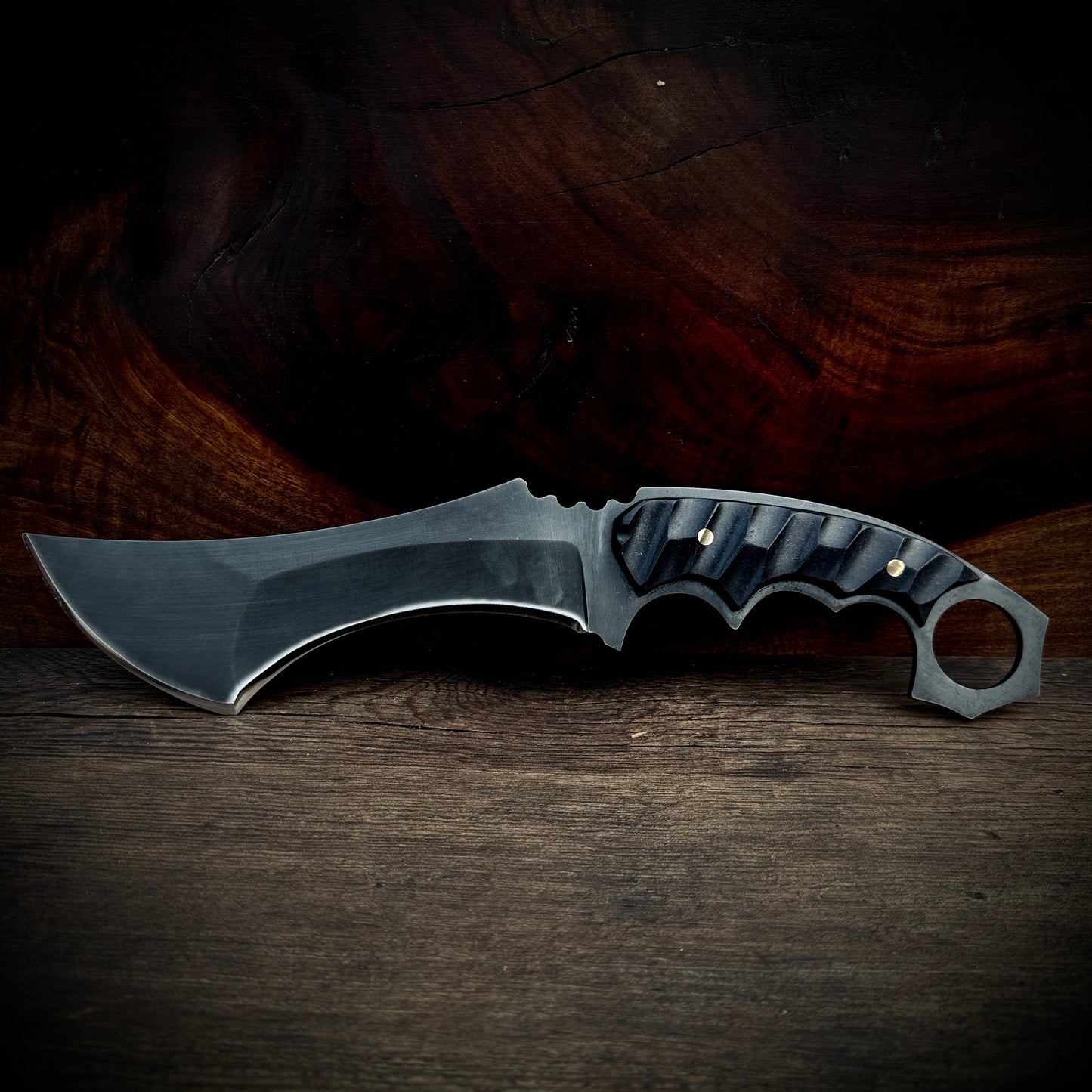 SCK-20 CUSTOM HANDMADE 3V STEEL HUNTING BIG TANTO KNIFE WITH G10 SHEATH HANDLE WITH PURE LEATHER SHEATH