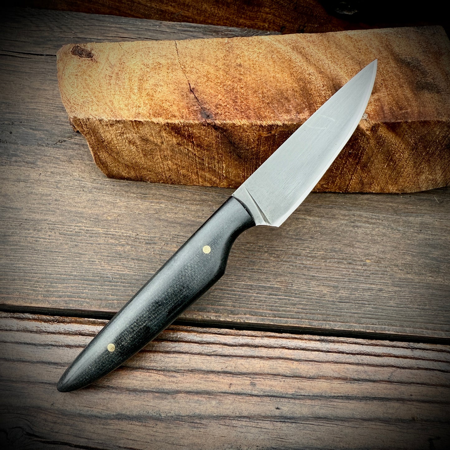 SCK-26 CUSTOM HANDMADE 3V STEEL HUNTING KNIFE WITH G10 SHEATH HANDLE WITH PURE LEATHER SHEATH