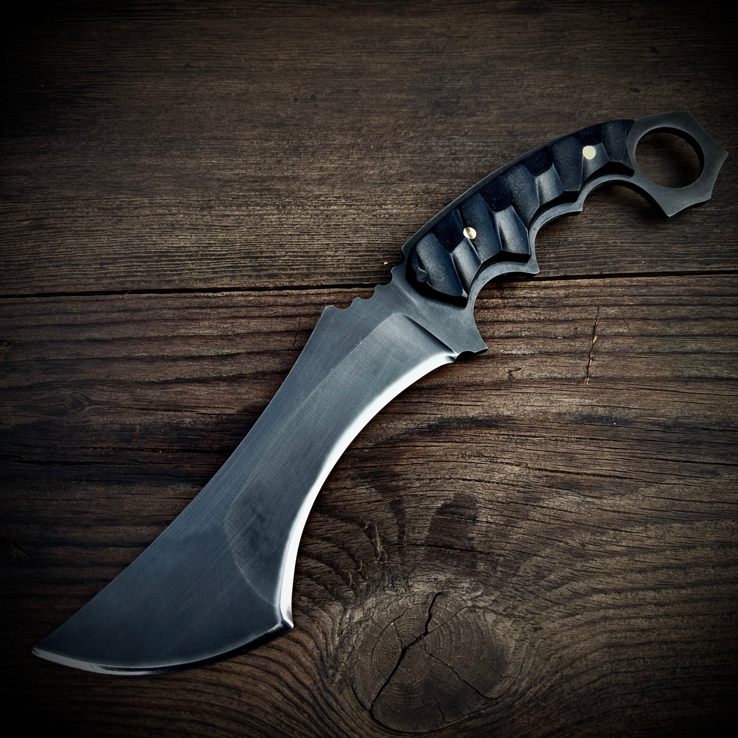 SCK-20 CUSTOM HANDMADE 3V STEEL HUNTING BIG TANTO KNIFE WITH G10 SHEATH HANDLE WITH PURE LEATHER SHEATH