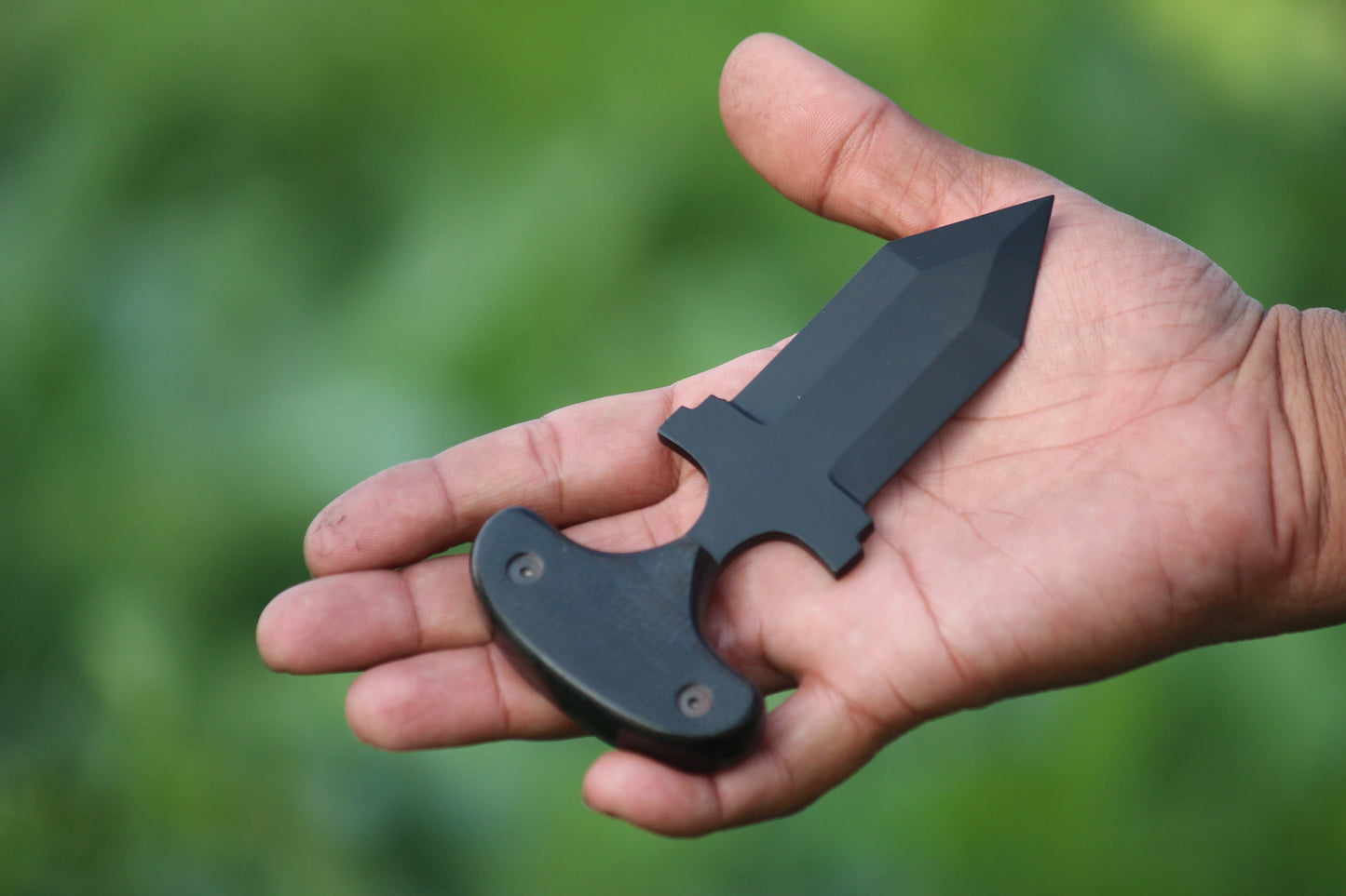 SCK-15 CUSTOM HANDMADE 3V STEEL HUNTING TANTO KNIFE WITH G10 SHEATH HANDLE WITH PURE LEATHER SHEATH