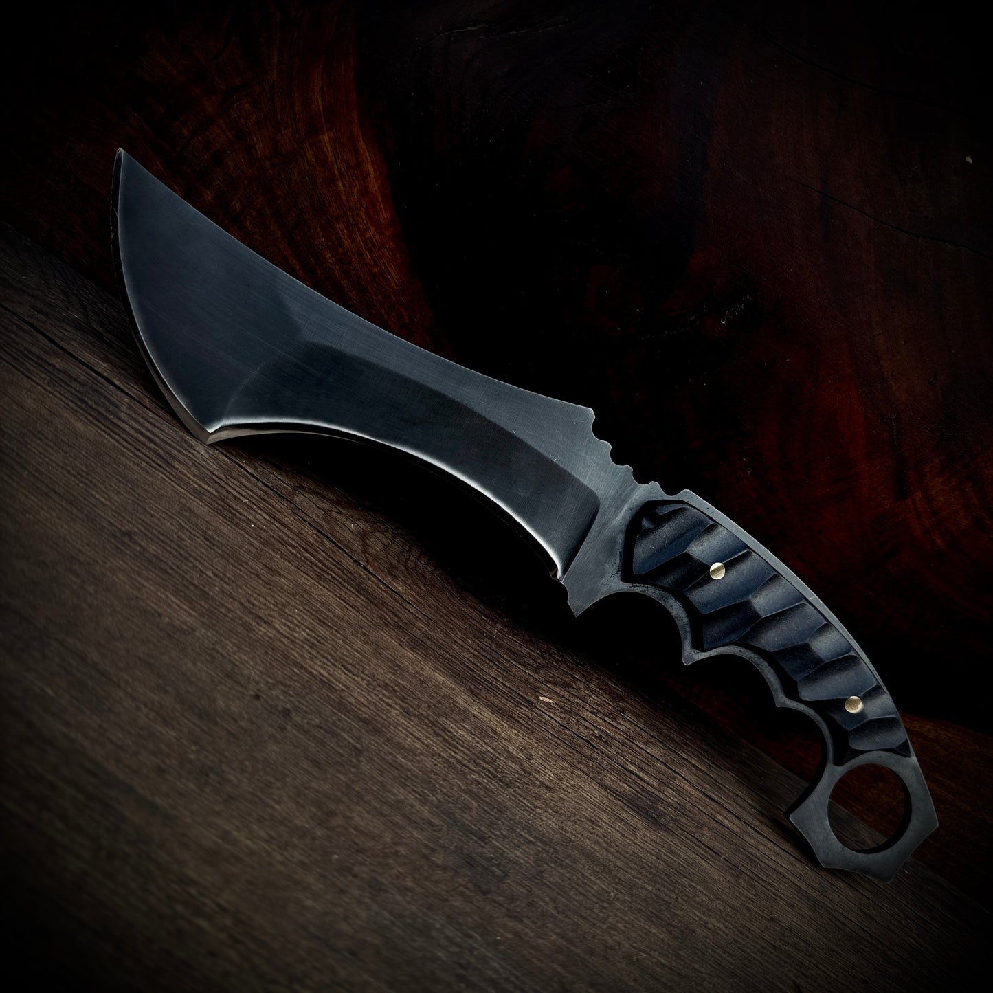 SCK-20 CUSTOM HANDMADE 3V STEEL HUNTING BIG TANTO KNIFE WITH G10 SHEATH HANDLE WITH PURE LEATHER SHEATH