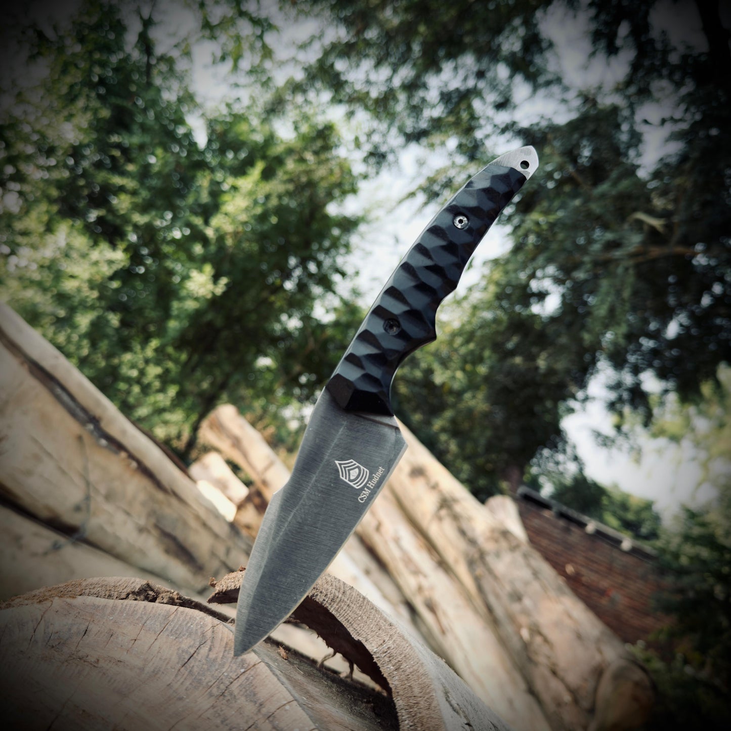 SCK-36 CUSTOM HANDMADE 3V STEEL HUNTING SURVIVAL KNIFE WITH G10 SHEATH HANDLE WITH PURE LEATHER SHEATH