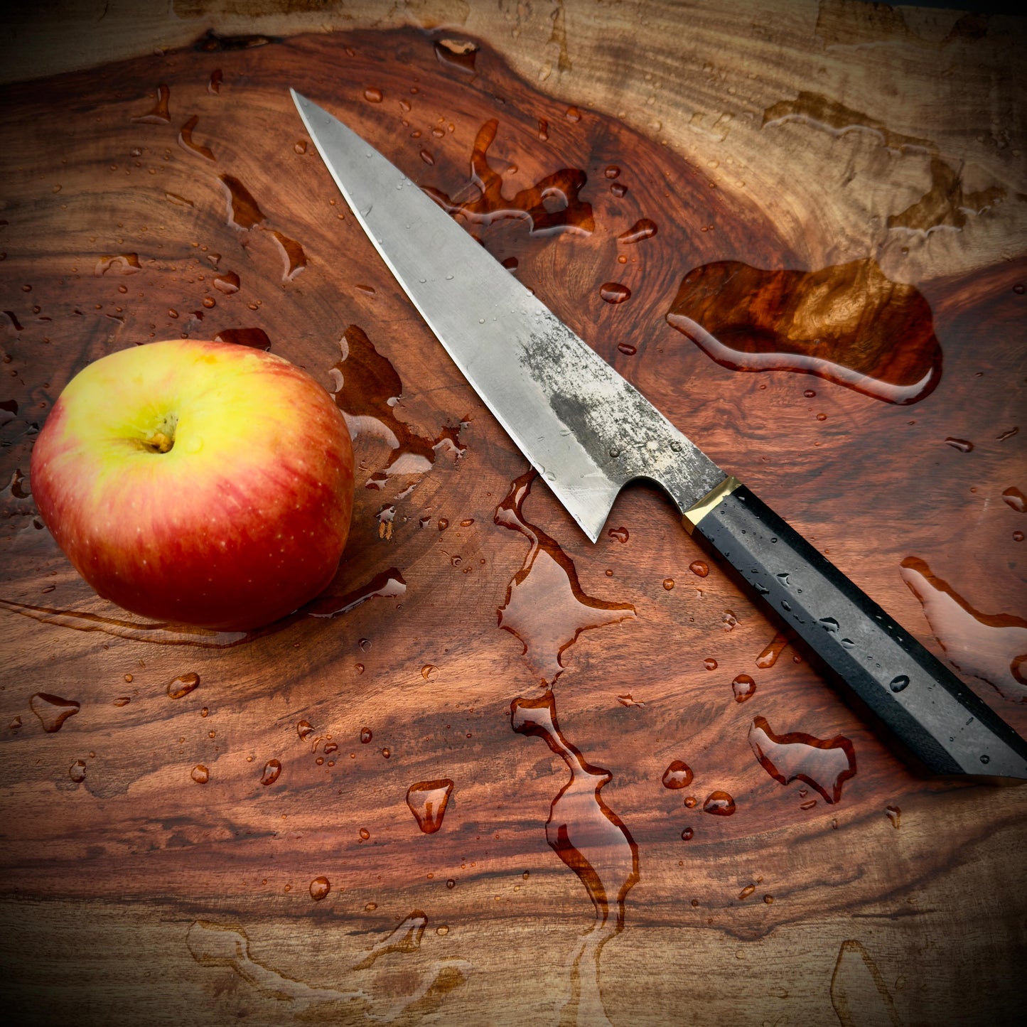 SCK-33 CUSTOM HANDMADE SAN-MAI STEEL KITCHEN GUYTO CHEF KNIFE WITH G10 SHEATH HANDLE WITH PURE LEATHER SHEATH
