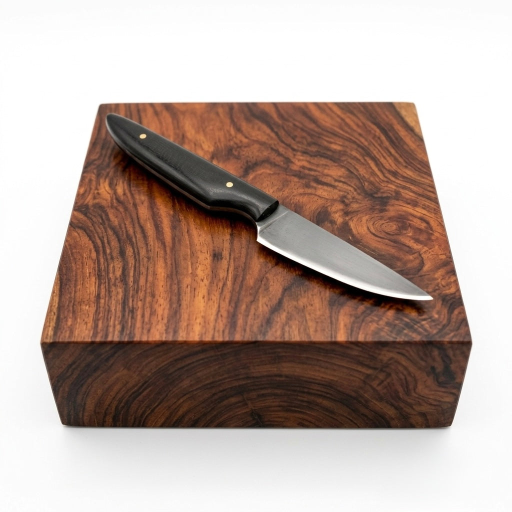 SCK-24 CUSTOM HANDMADE 3V STEEL HUNTING KNIFE WITH G10 SHEATH HANDLE WITH PURE LEATHER SHEATH