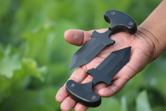 SCK-15 CUSTOM HANDMADE 3V STEEL HUNTING TANTO KNIFE WITH G10 SHEATH HANDLE WITH PURE LEATHER SHEATH