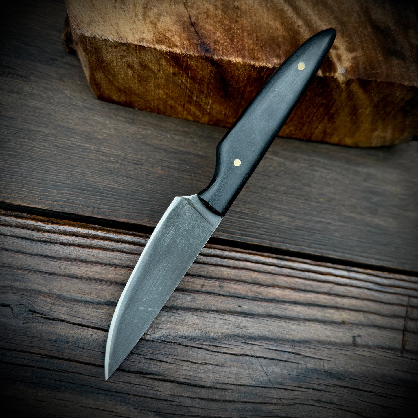SCK-26 CUSTOM HANDMADE 3V STEEL HUNTING KNIFE WITH G10 SHEATH HANDLE WITH PURE LEATHER SHEATH