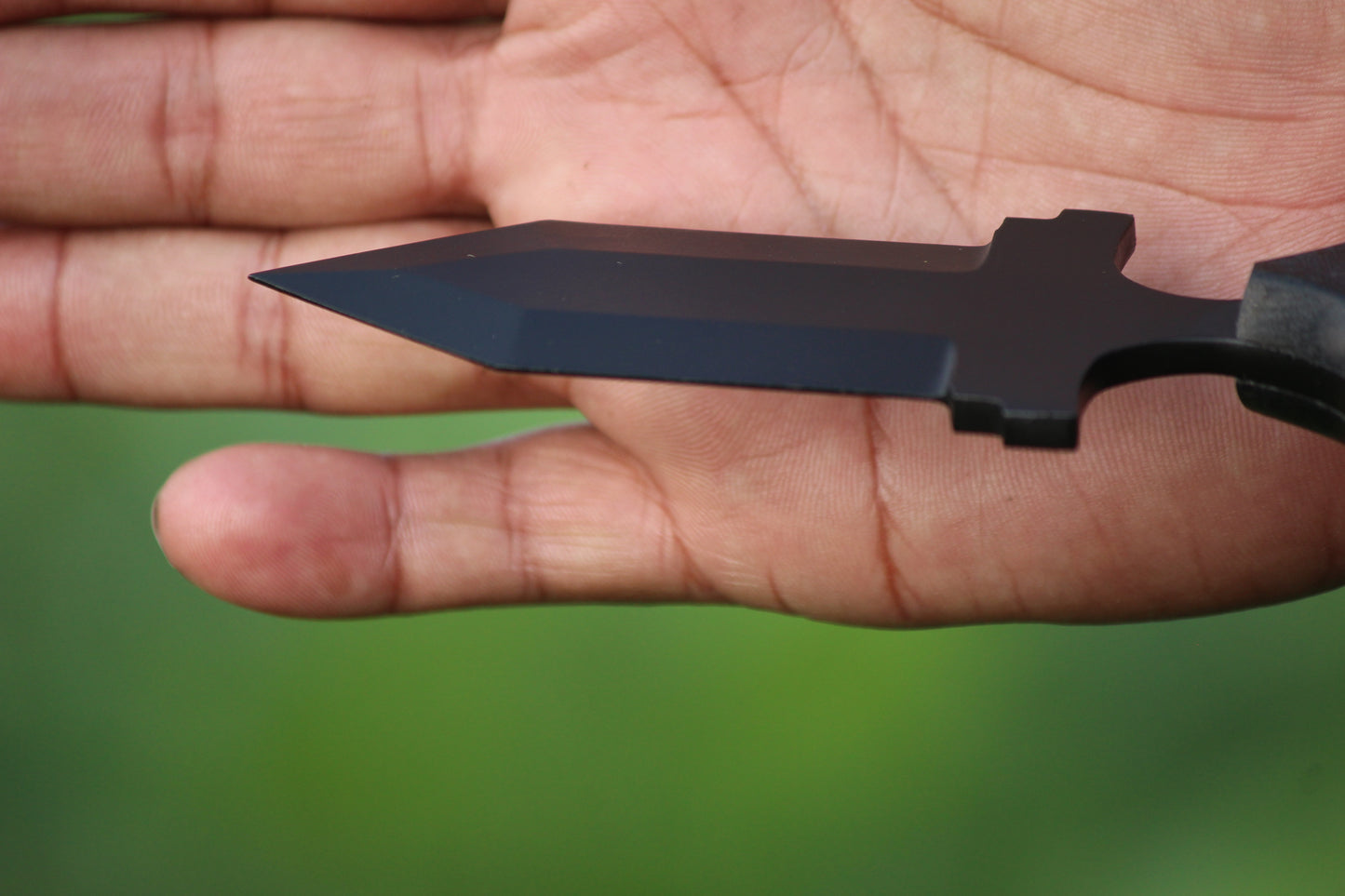 SCK-15 CUSTOM HANDMADE 3V STEEL HUNTING TANTO KNIFE WITH G10 SHEATH HANDLE WITH PURE LEATHER SHEATH