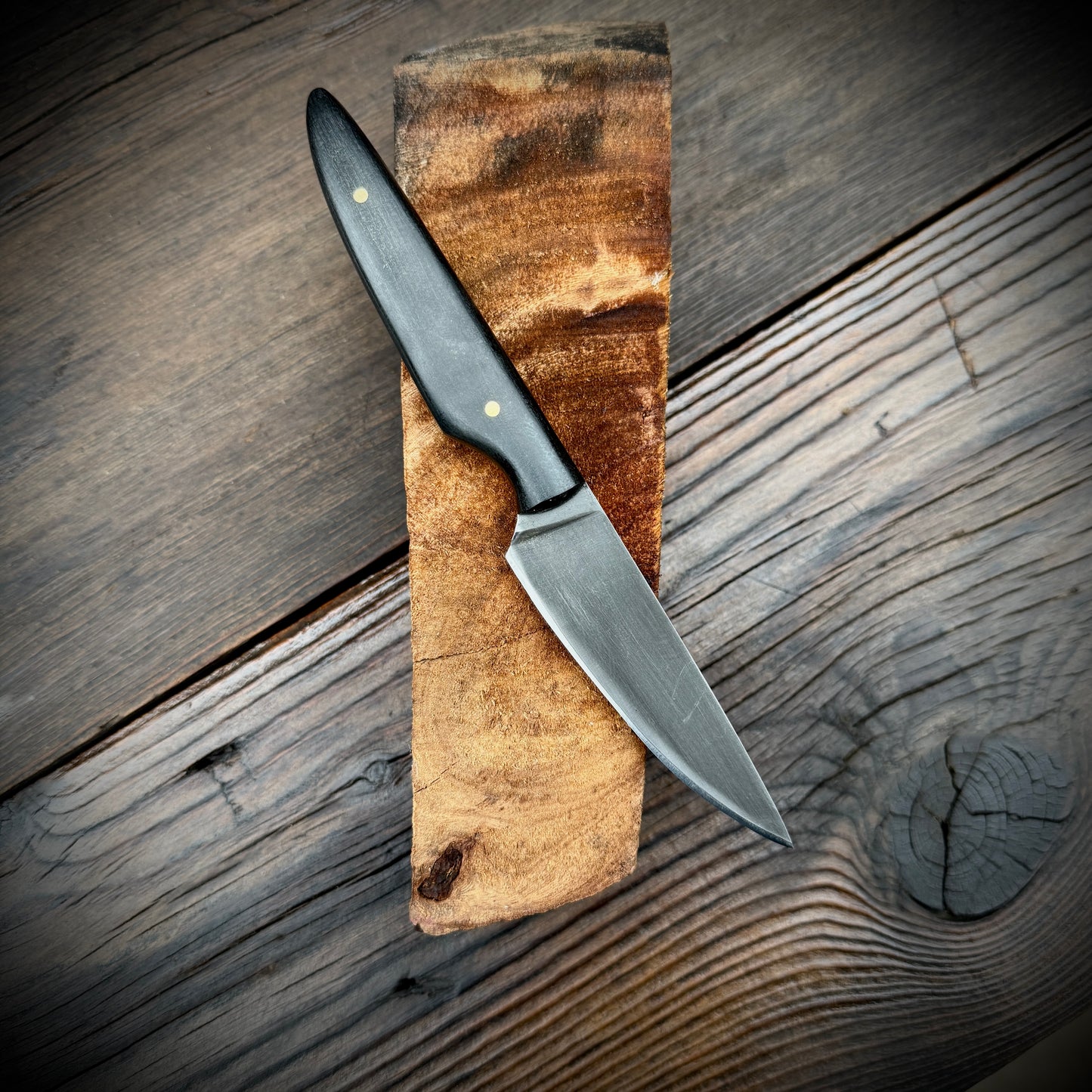 SCK-26 CUSTOM HANDMADE 3V STEEL HUNTING KNIFE WITH G10 SHEATH HANDLE WITH PURE LEATHER SHEATH