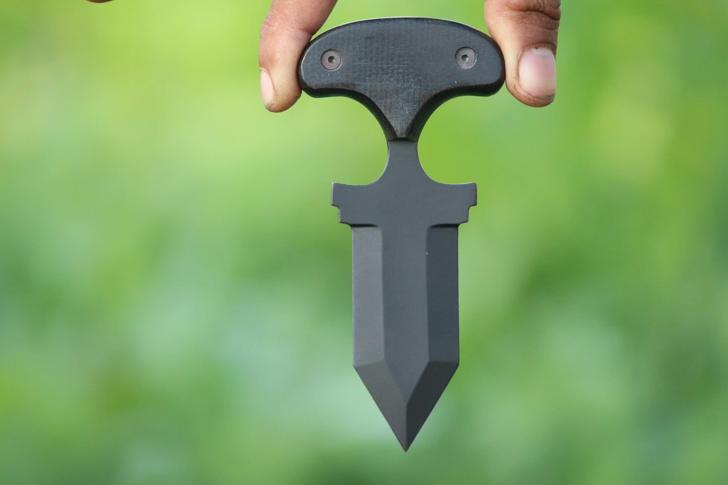 SCK-15 CUSTOM HANDMADE 3V STEEL HUNTING TANTO KNIFE WITH G10 SHEATH HANDLE WITH PURE LEATHER SHEATH