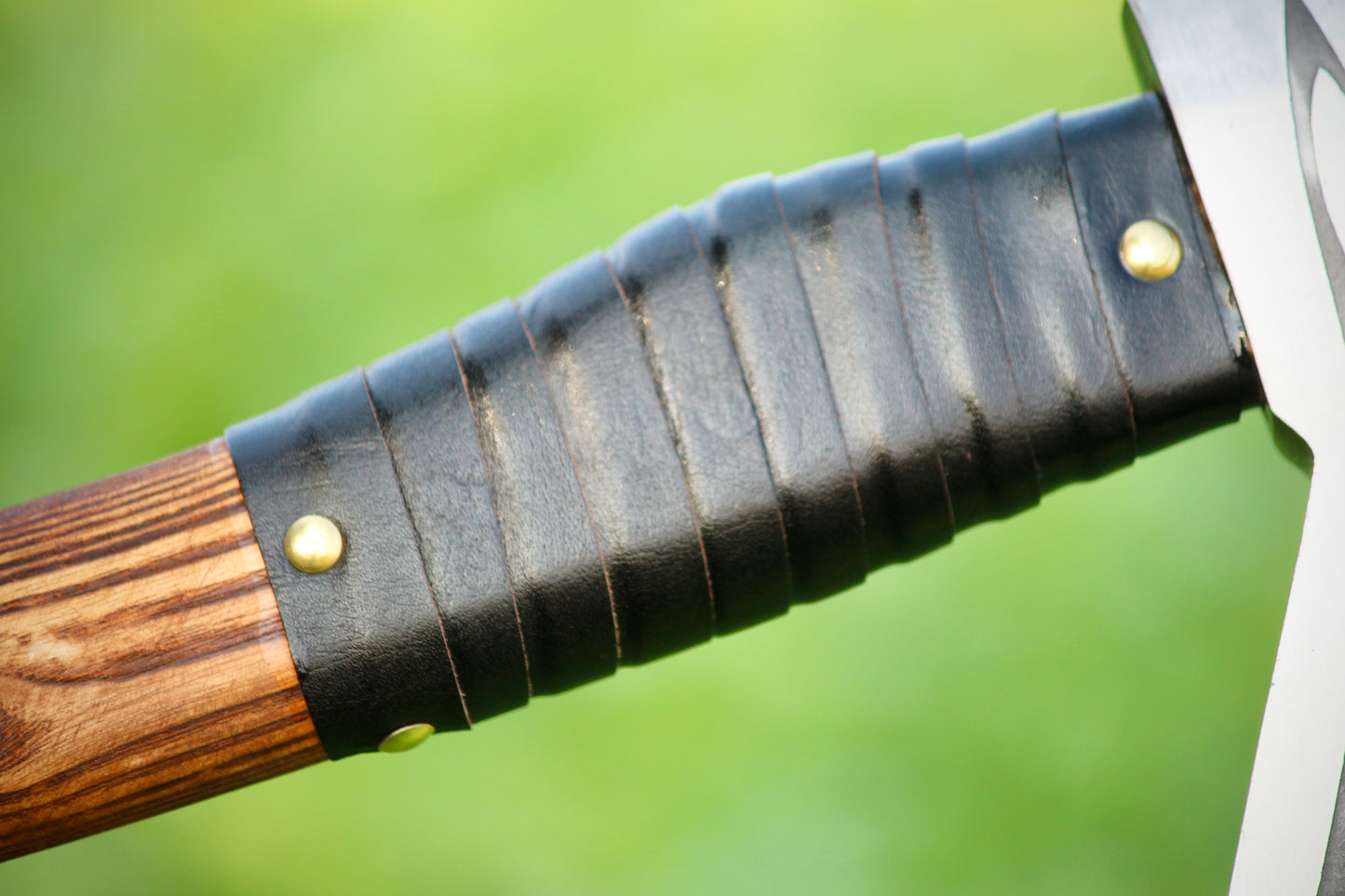 SCK-07 CUSTOM HANDMADE 440C STEEL HUNTING VIKING AE WITH ASH WOOD HANDLE WITH PURE LEATHER SHEATHX
