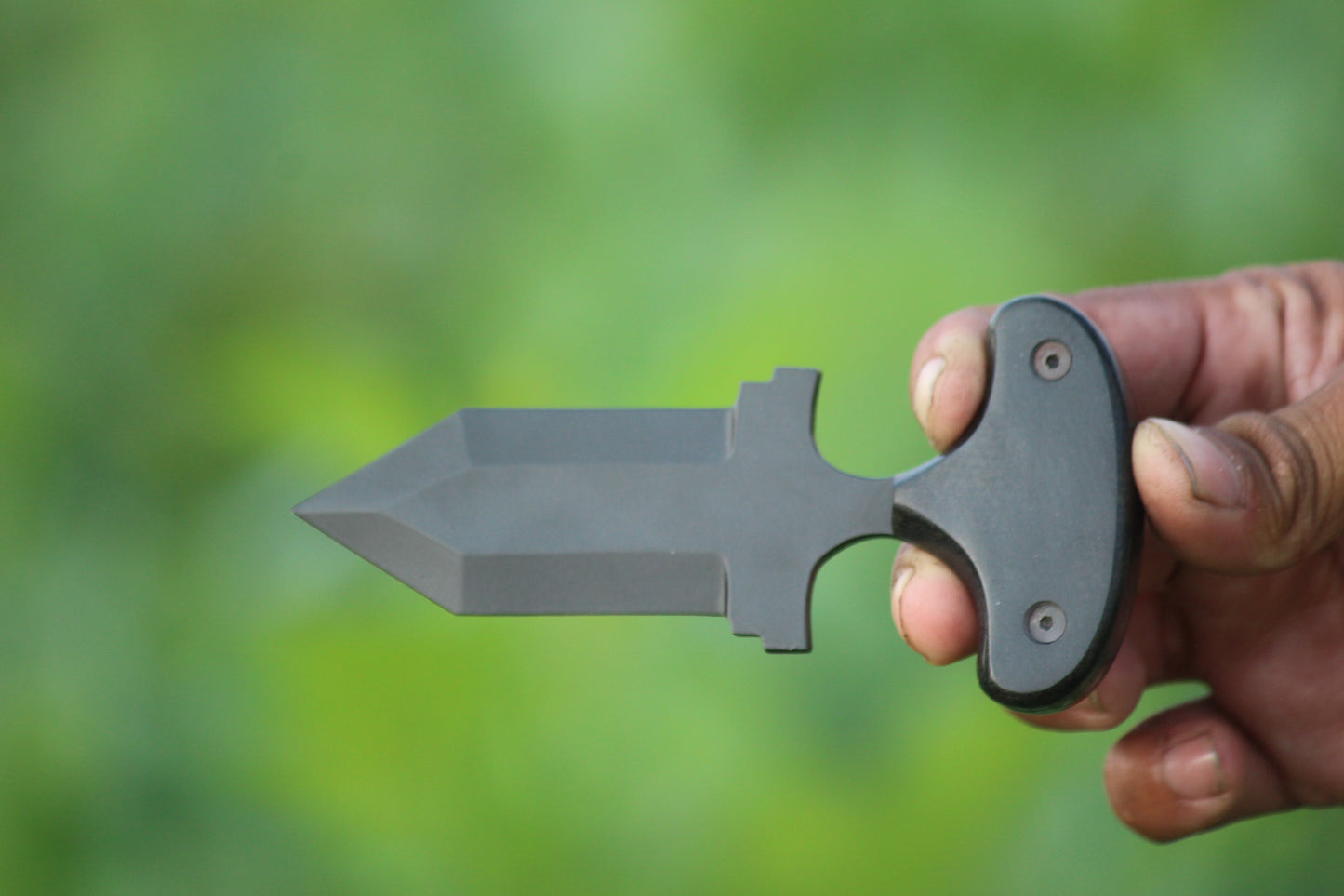 SCK-15 CUSTOM HANDMADE 3V STEEL HUNTING TANTO KNIFE WITH G10 SHEATH HANDLE WITH PURE LEATHER SHEATH