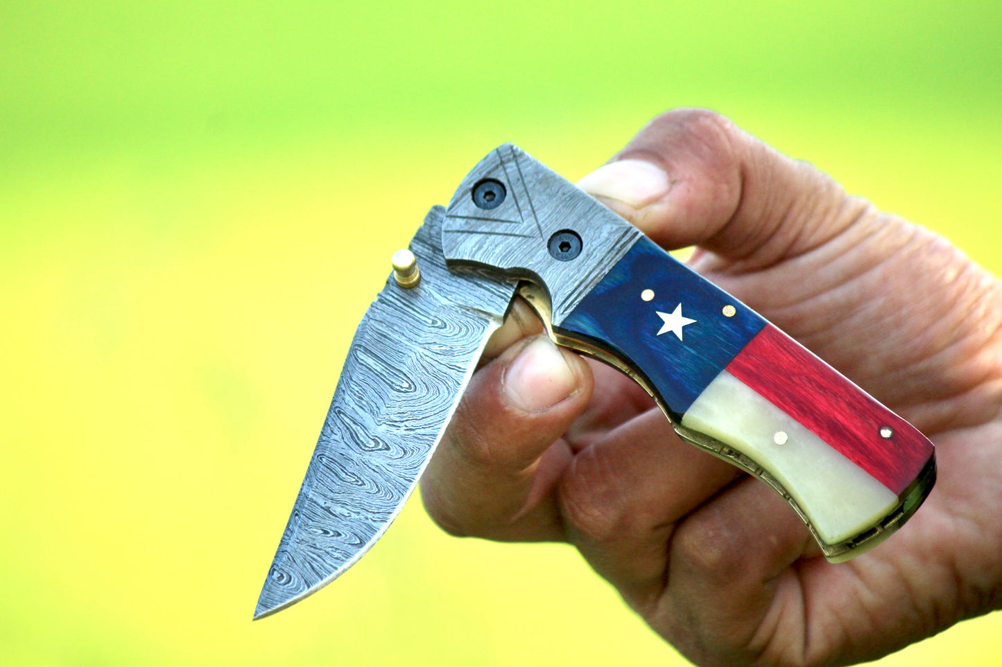 SCK-25 CUSTOM HAND MADE DAMASCUS STEEL FILDING/POCKET KNIFE WITH BONE,WOODEN SHEATH HANDLE WITH PURE LEATHER SHEATH