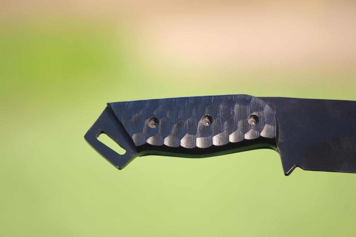 SCK-12 CUSTOM HANDMADE 3V STEEL HUNTING TANTO KNIFE WITH G10 SHEATH HANDLE WITH PURE LEATHER SHEATH