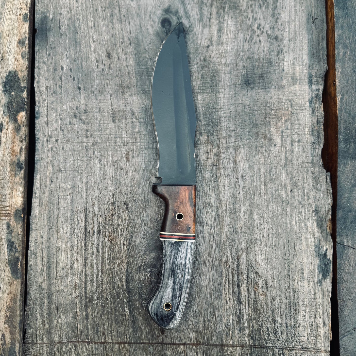 CUSTOM HANDMADE 3V STEEL HUNTING SURVIVAL KNIFE WITH G10 SHEATH HANDLE WITH PURE LEATHER SHEATH