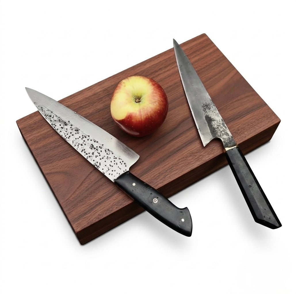 SCK-29 CUSTOM HANDMADE SAN-MAI STEEL KITCHEN GUYTO CHEF KNIFE WITH G10 SHEATH HANDLE WITH PURE LEATHER SHEATH