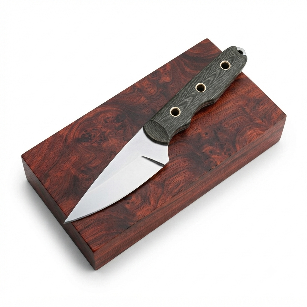 SCK-67 CUSTOM HANDMADE 3V STEEL HUNTING SKINNER KNIFE WITH G10 SHEATH HANDLE WITH PURE LEATHER SHEATH